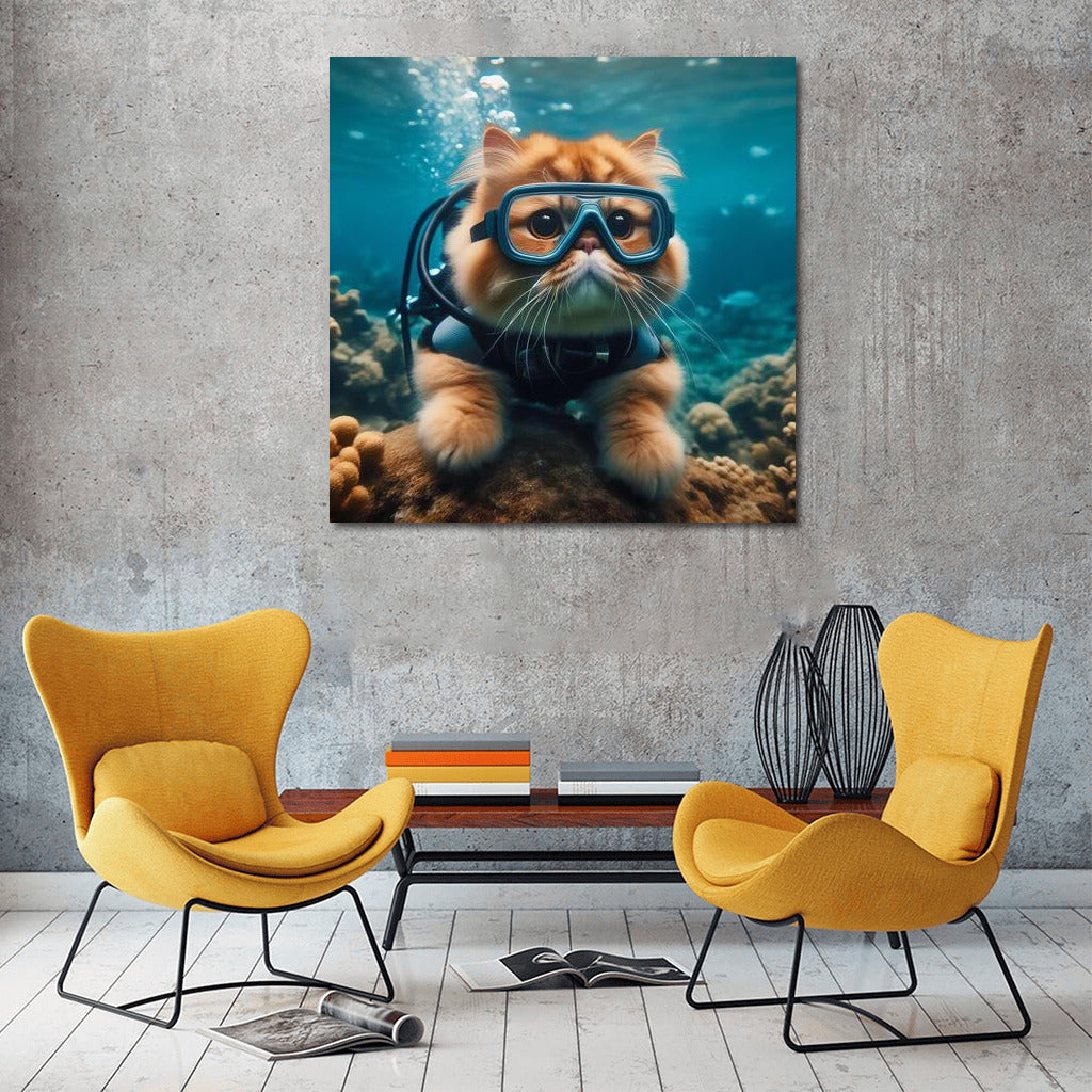 Persian Scuba Cat: Underwater Adventures