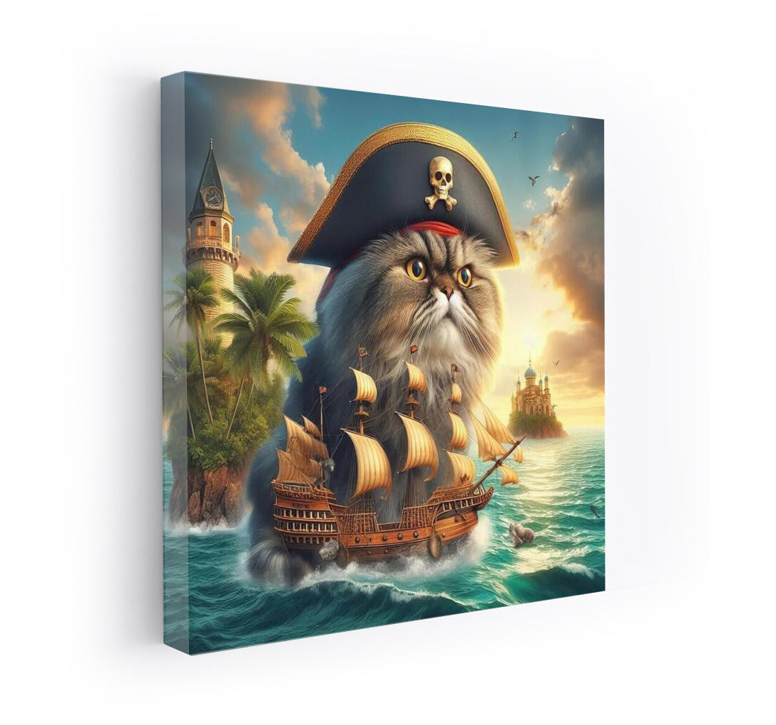 Persian Cat Captain: Pirate Adventure at Treasure Island