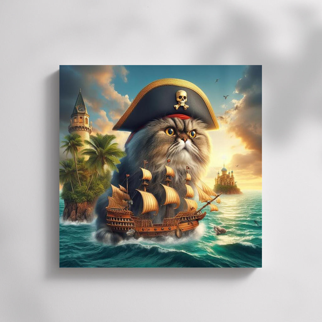 Persian Cat Captain: Pirate Adventure at Treasure Island