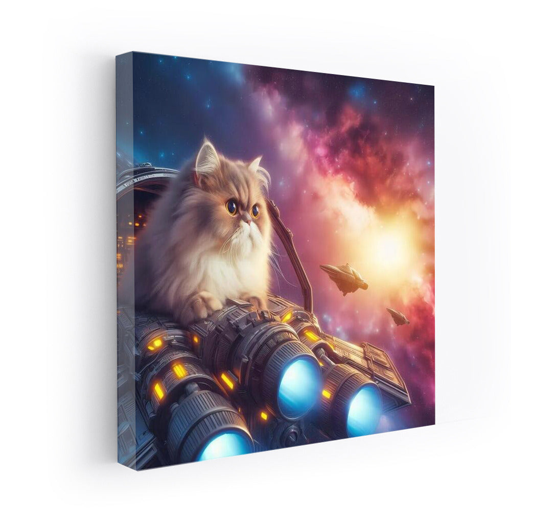 Persian Cat's Space Journey: Galactic Adventures