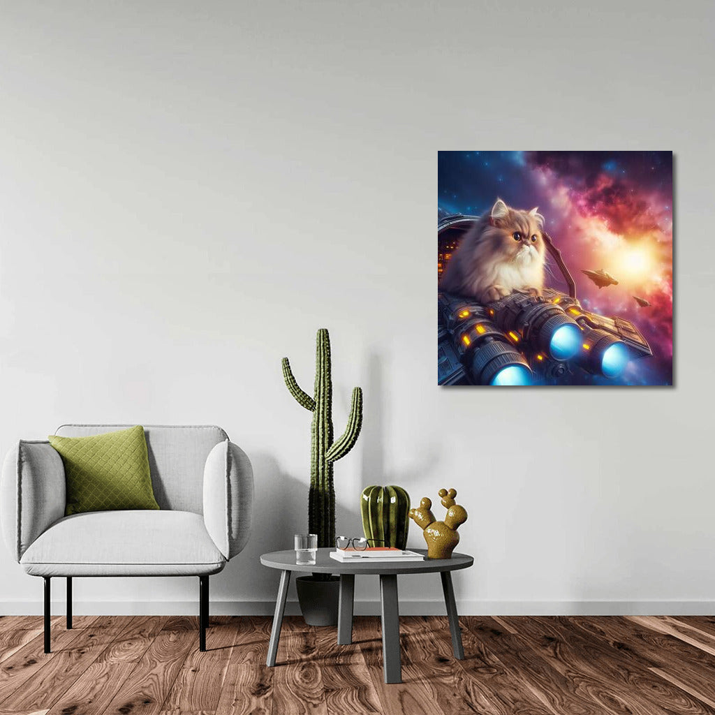 Persian Cat's Space Journey: Galactic Adventures