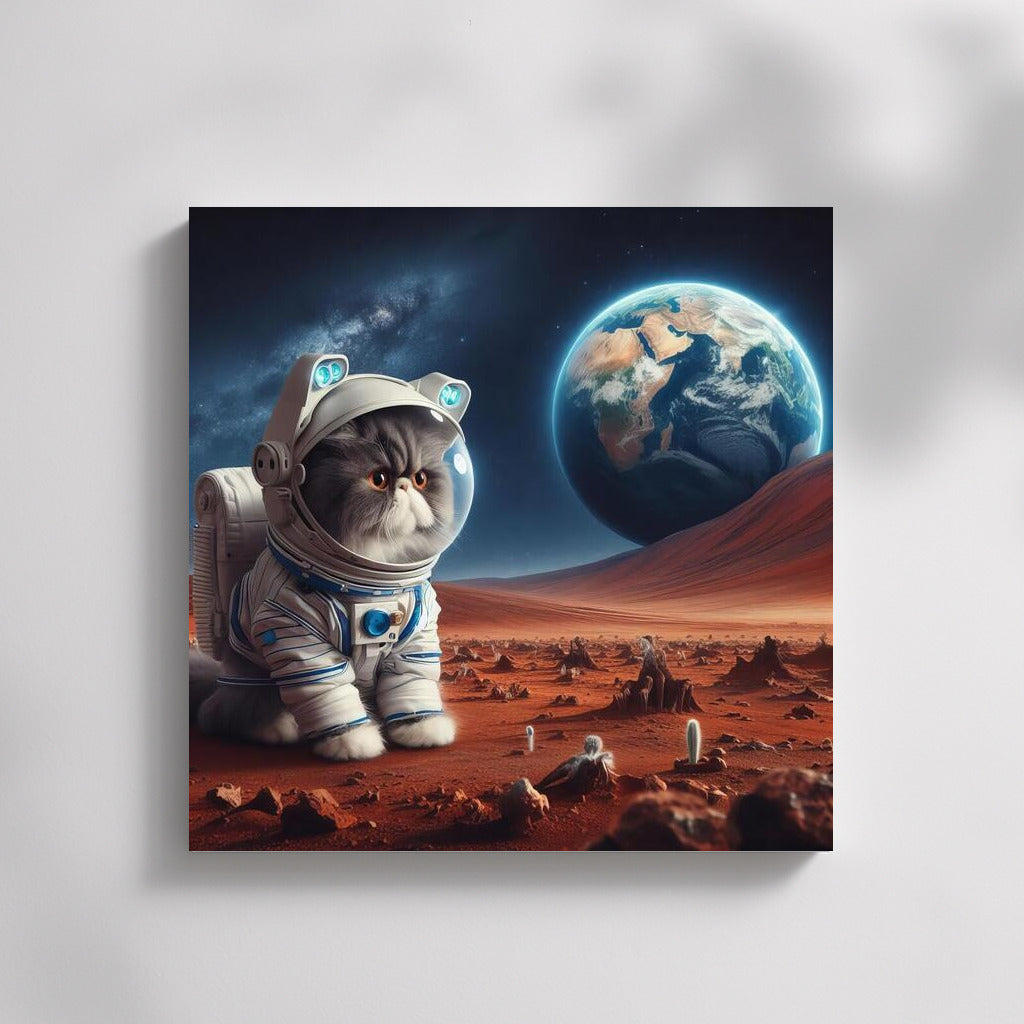 Persian Cat in a Spacesuit on Mars: A Look at Earth 2