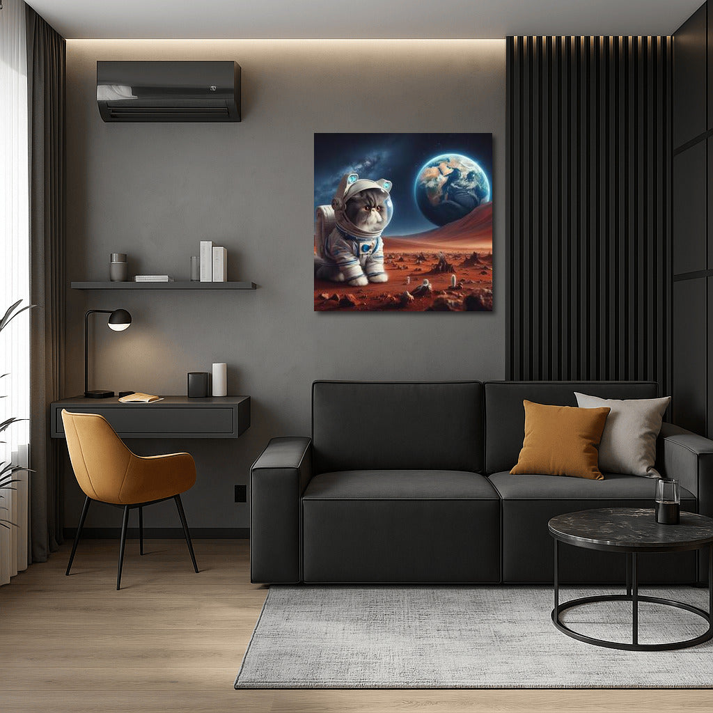 Persian Cat in a Spacesuit on Mars: A Look at Earth 2