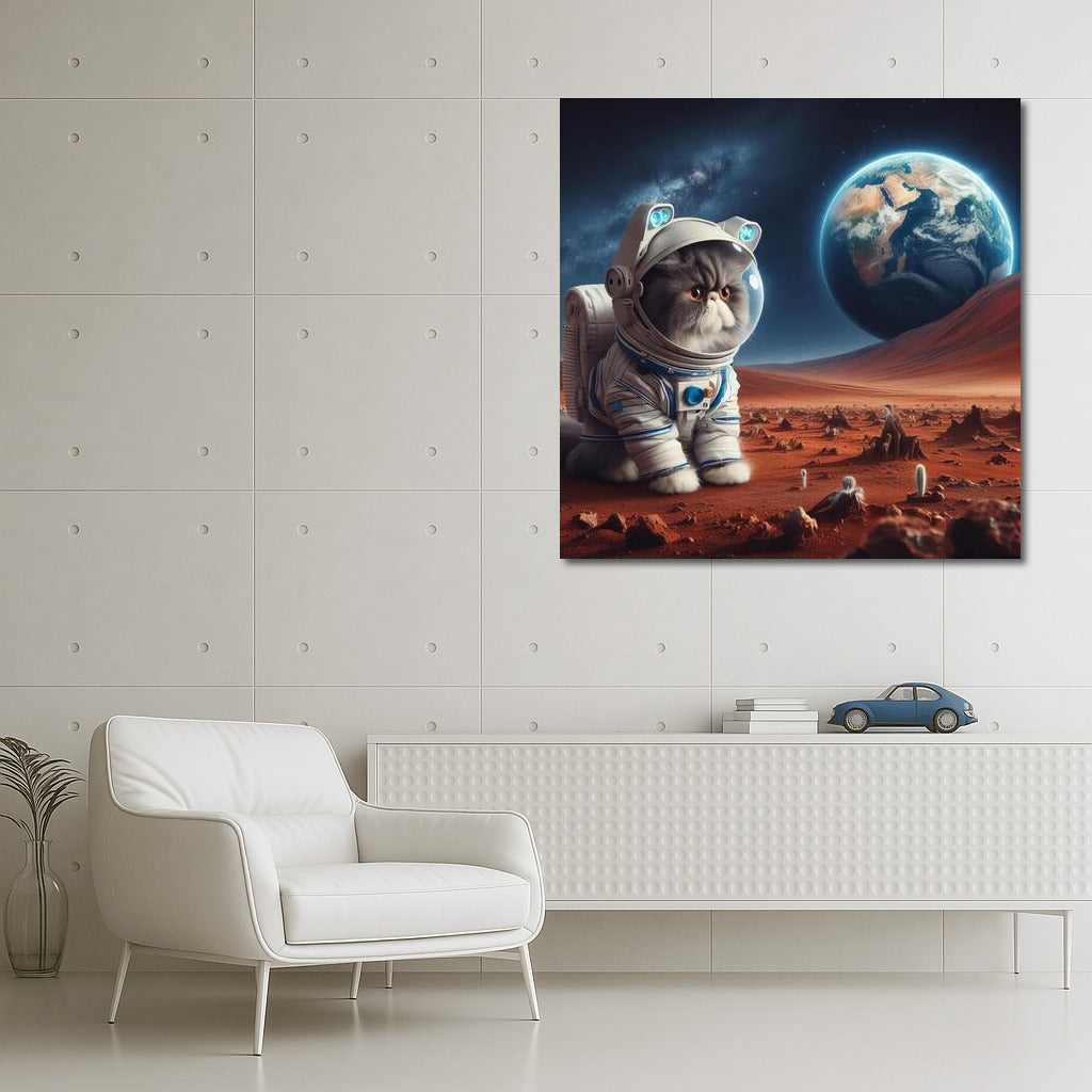 Persian Cat in a Spacesuit on Mars: A Look at Earth 2