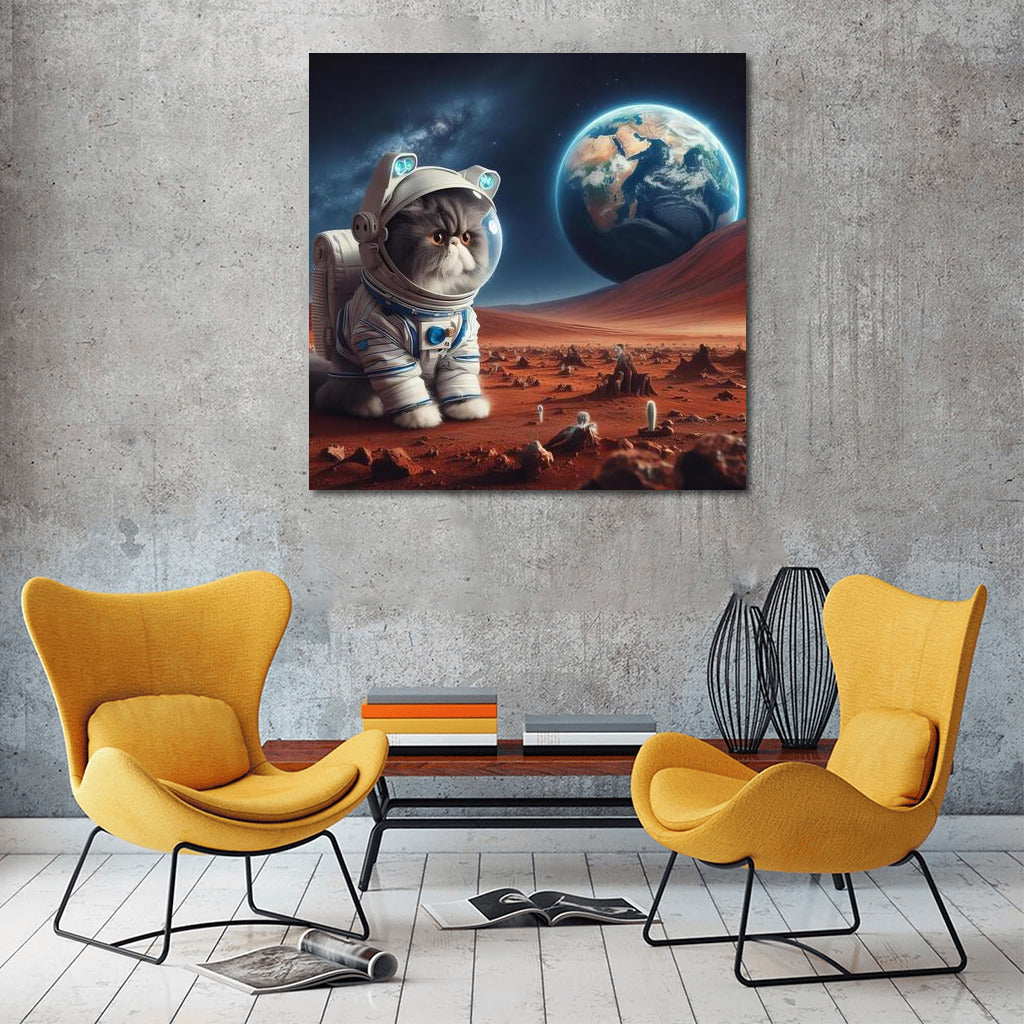 Persian Cat in a Spacesuit on Mars: A Look at Earth 2