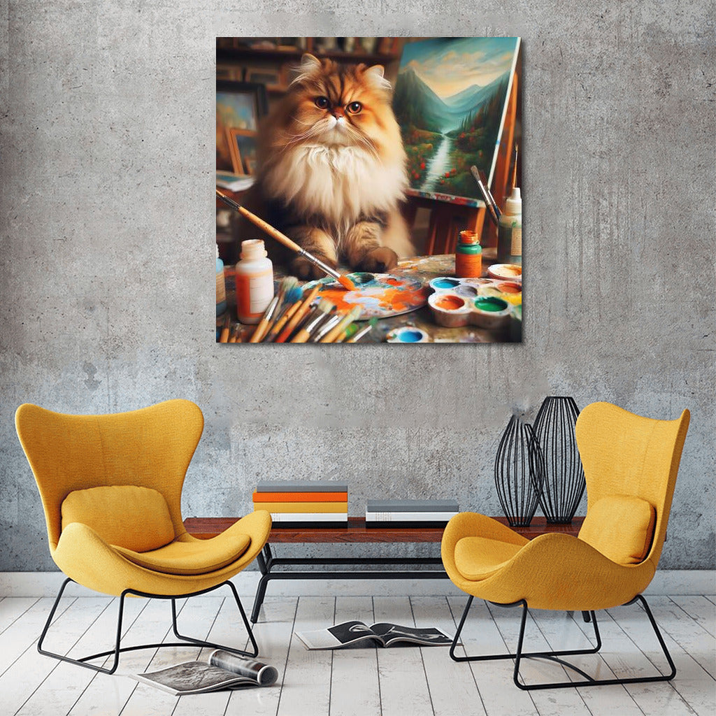 Persian Cat Artist: Creative Workshop