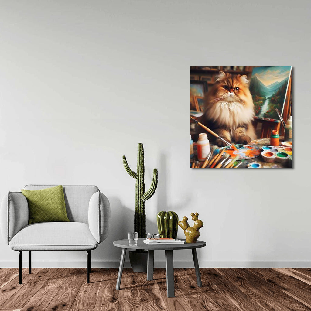 Persian Cat Artist: Creative Workshop