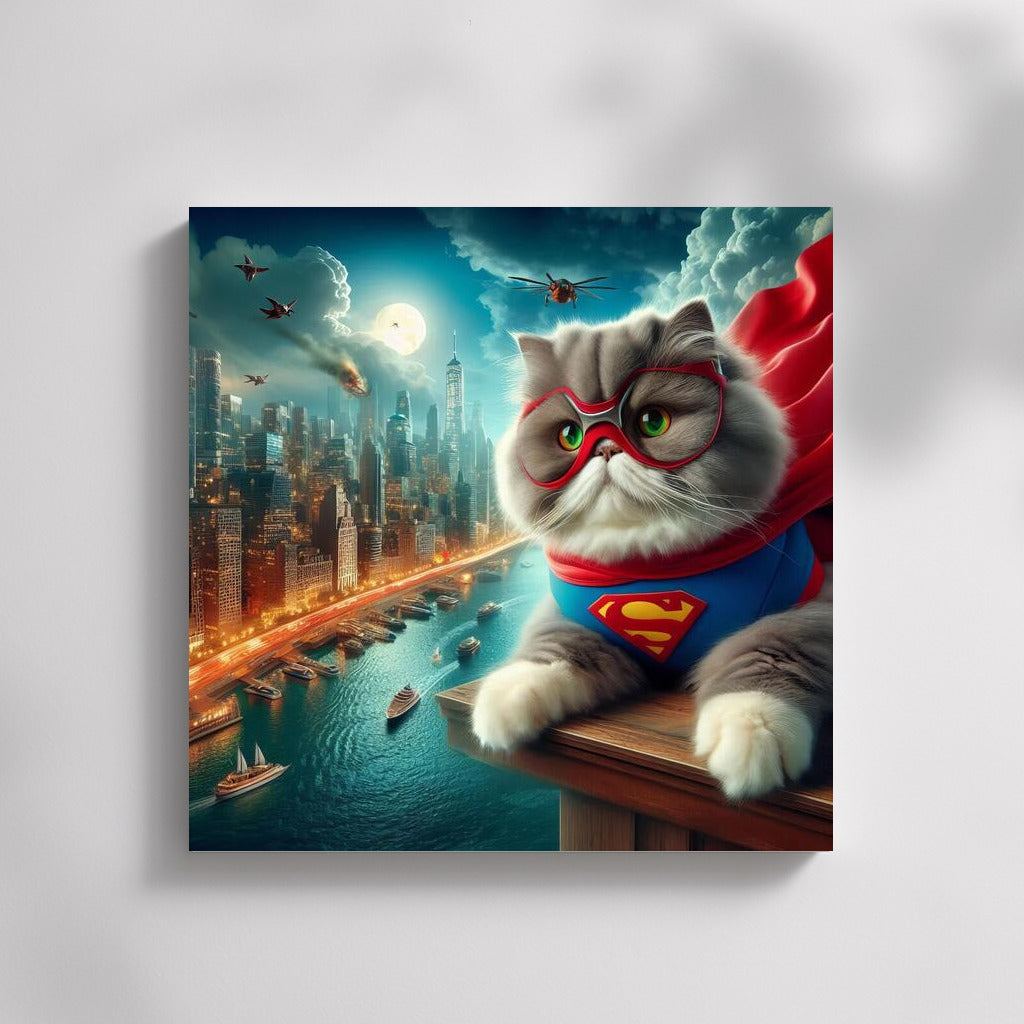 Persian Cat Hero: Saving the City from the Villain ??‍♂️