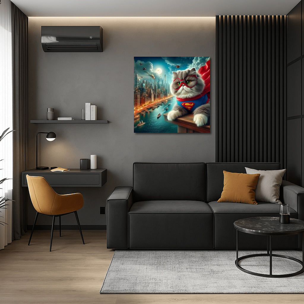 Persian Cat Hero: Saving the City from the Villain ??‍♂️