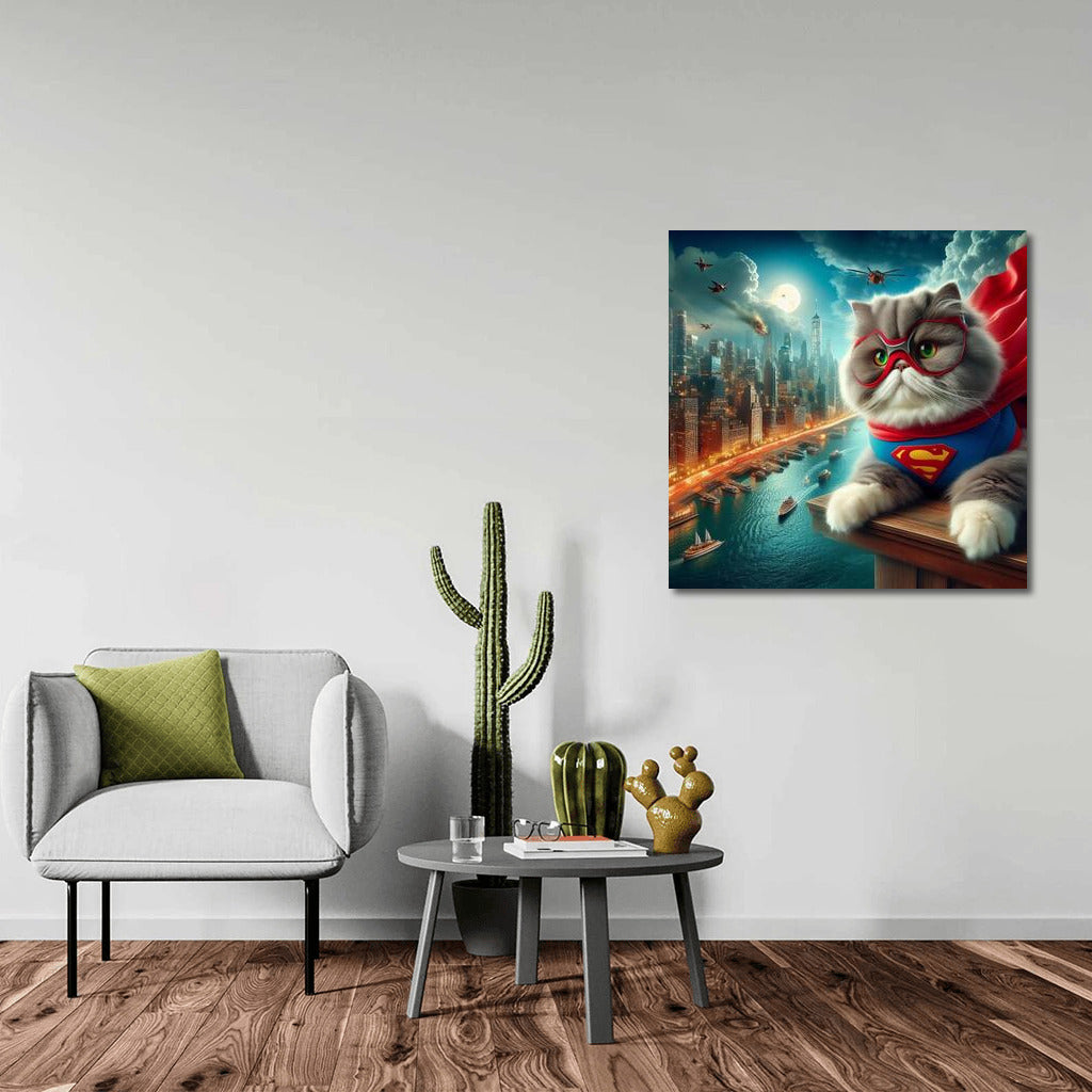 Persian Cat Hero: Saving the City from the Villain ??‍♂️