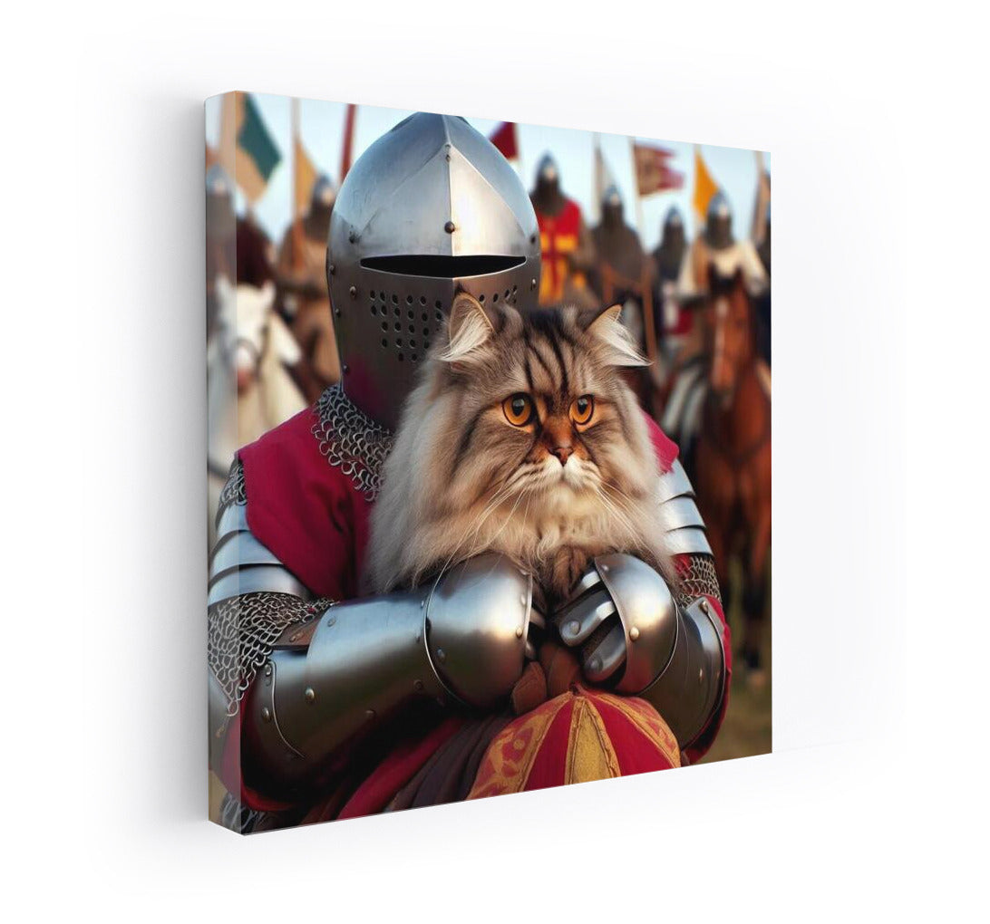 Persian Cat in a Medieval Tournament: A Knight's Tale