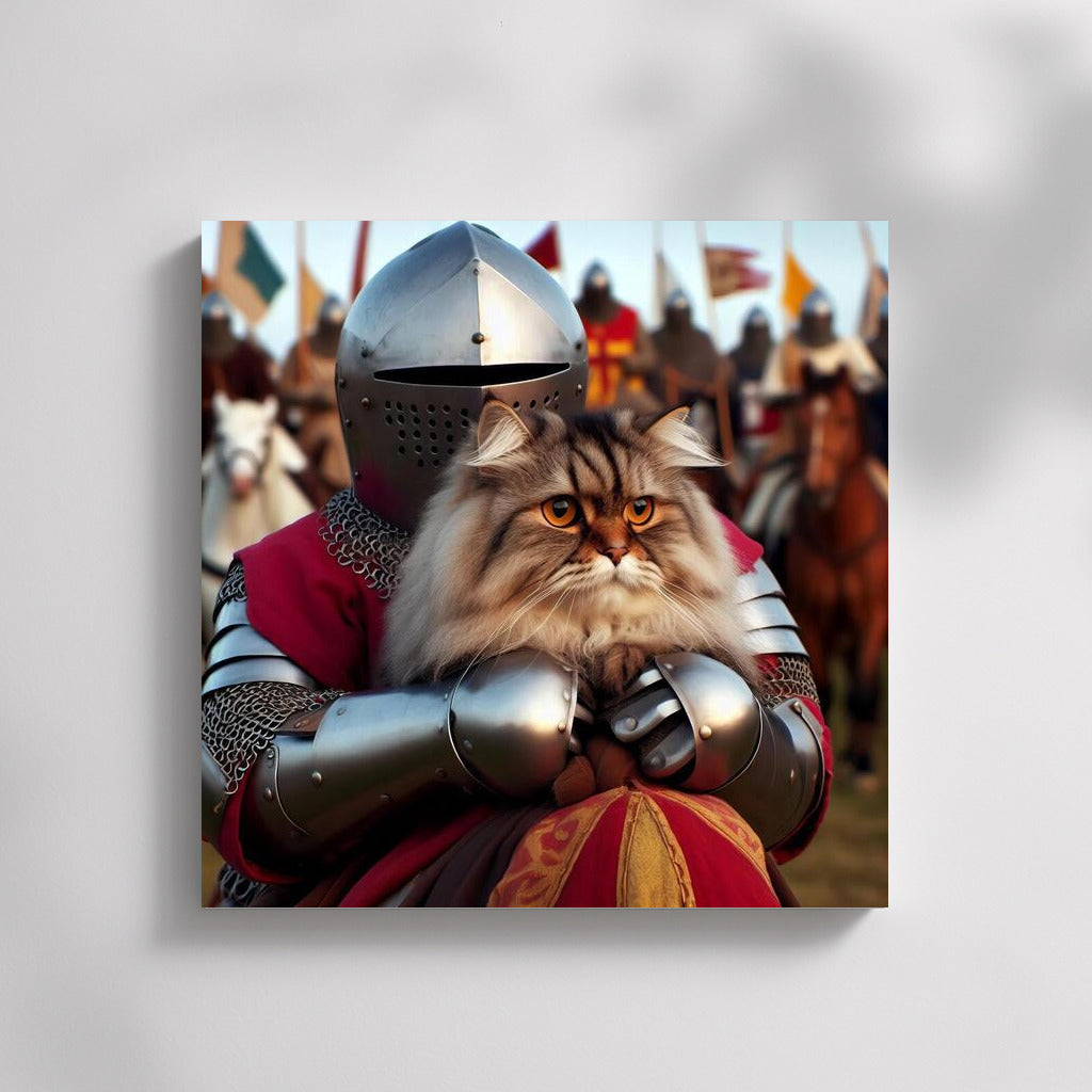 Persian Cat in a Medieval Tournament: A Knight's Tale
