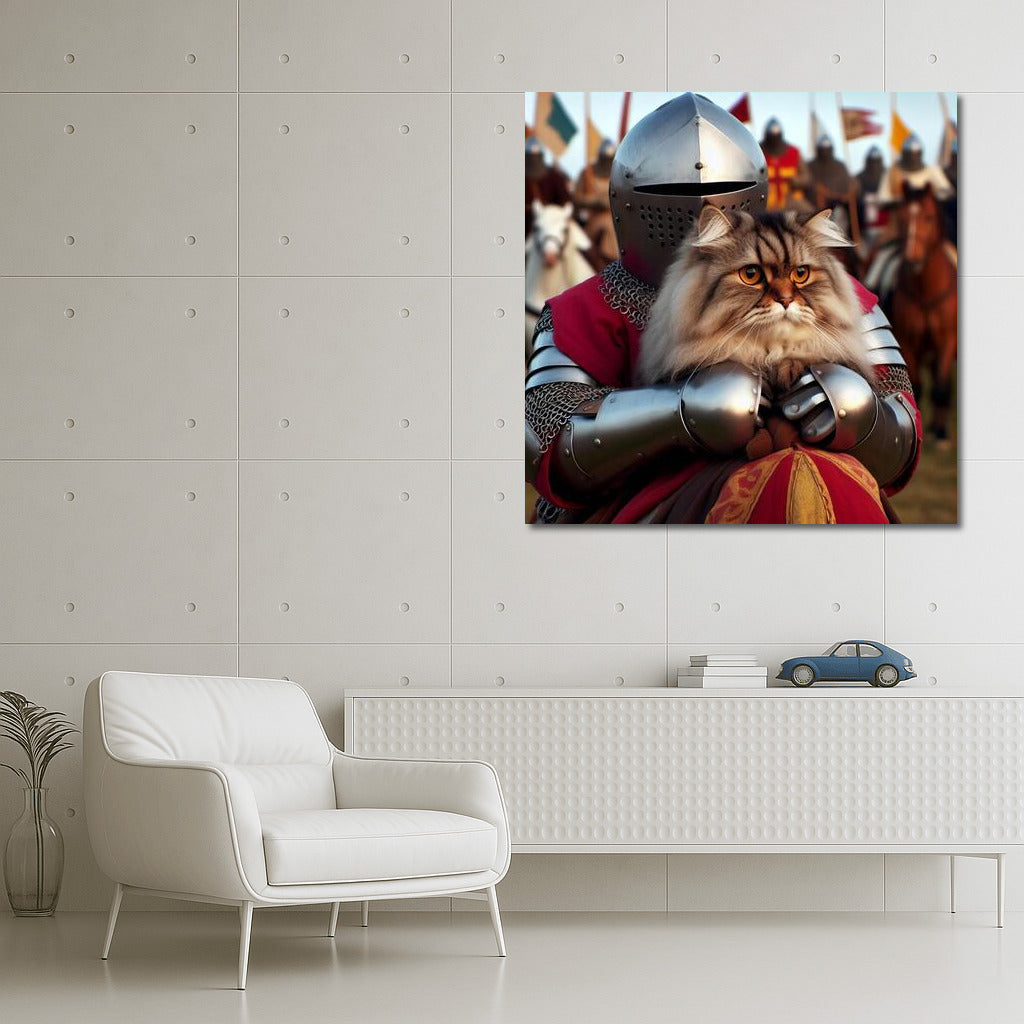 Persian Cat in a Medieval Tournament: A Knight's Tale