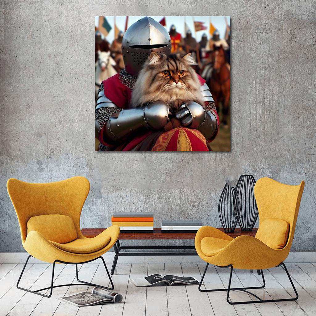 Persian Cat in a Medieval Tournament: A Knight's Tale