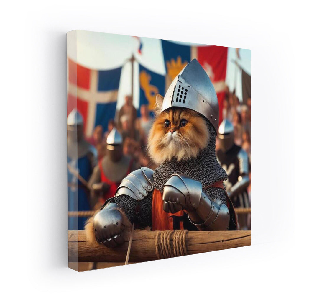 Persian Cat in Medieval Tournament: Knight's Charm