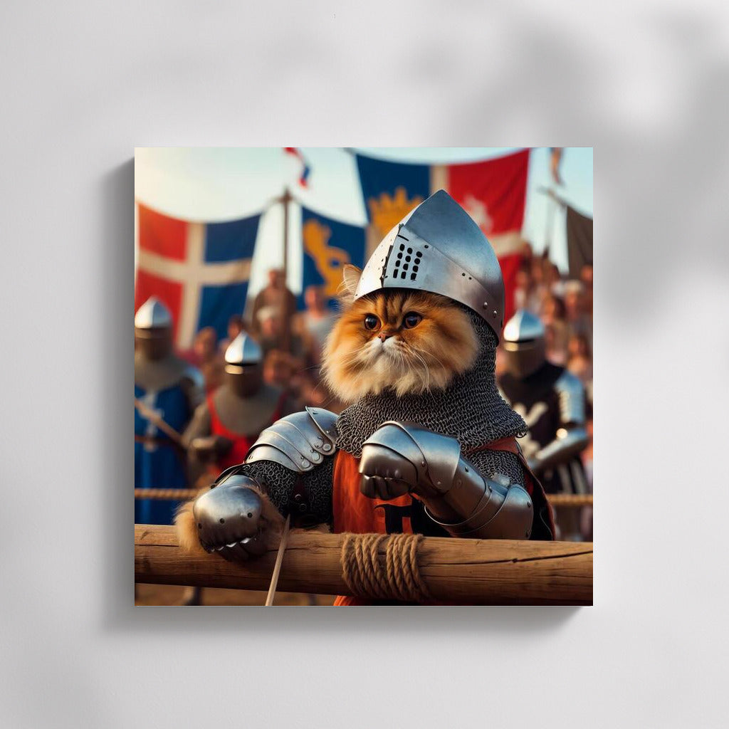 Persian Cat in Medieval Tournament: Knight's Charm