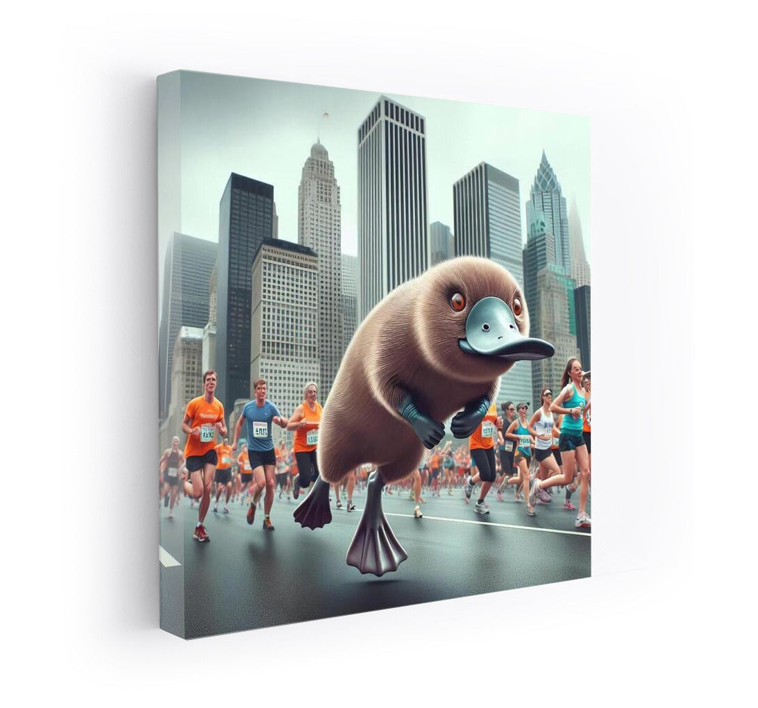 Platypus at Marathon: City Skyscrapers in Motion