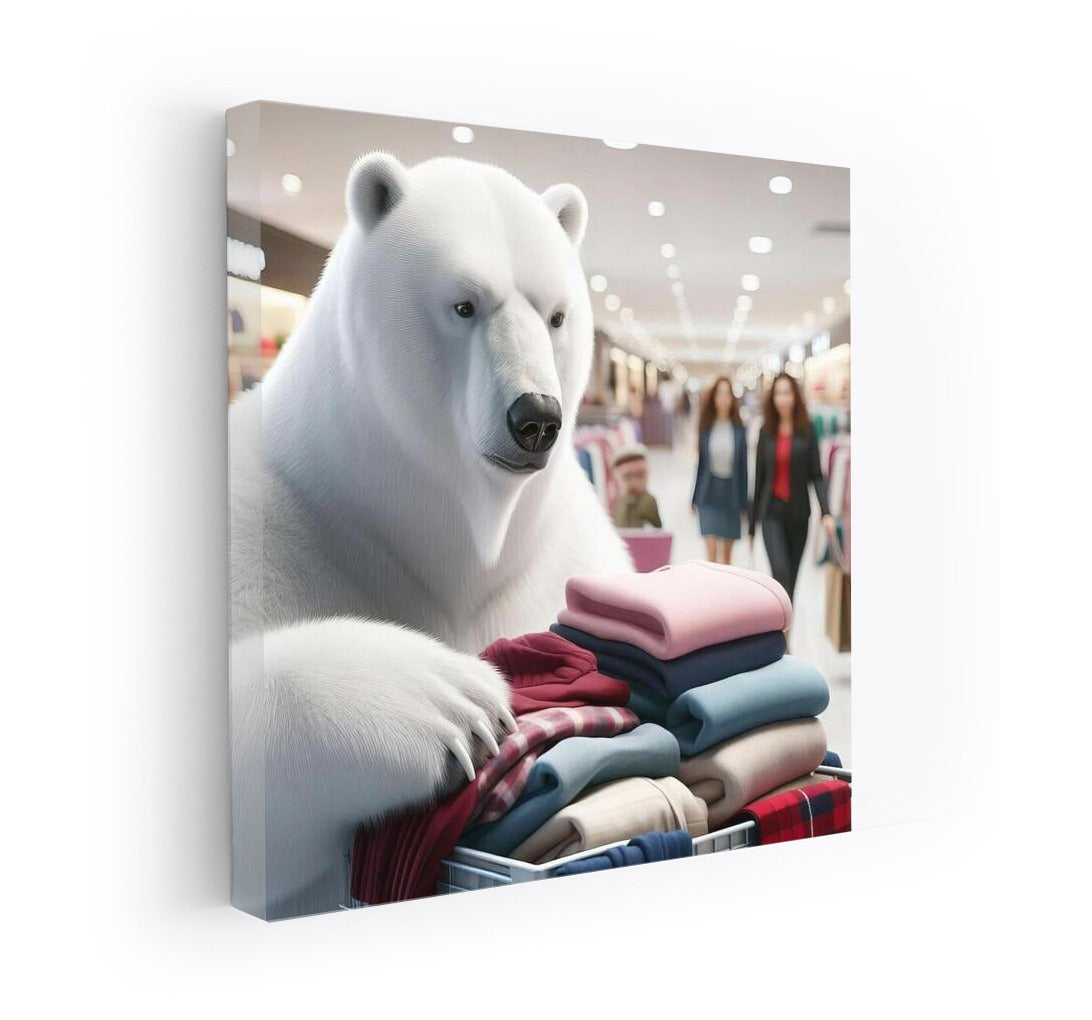 Polar Bear Shopping: Fashion Adventures at the Mall