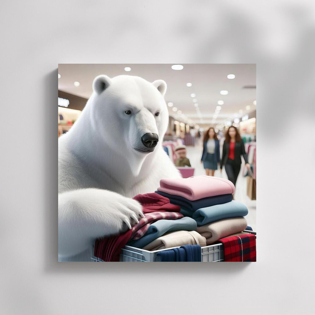 Polar Bear Shopping: Fashion Adventures at the Mall