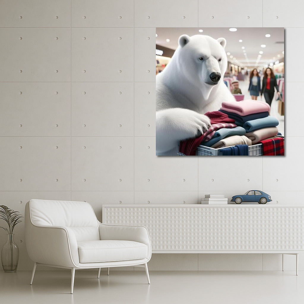 Polar Bear Shopping: Fashion Adventures at the Mall