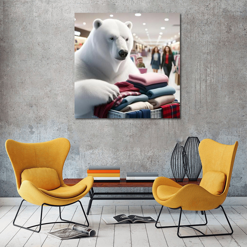 Polar Bear Shopping: Fashion Adventures at the Mall
