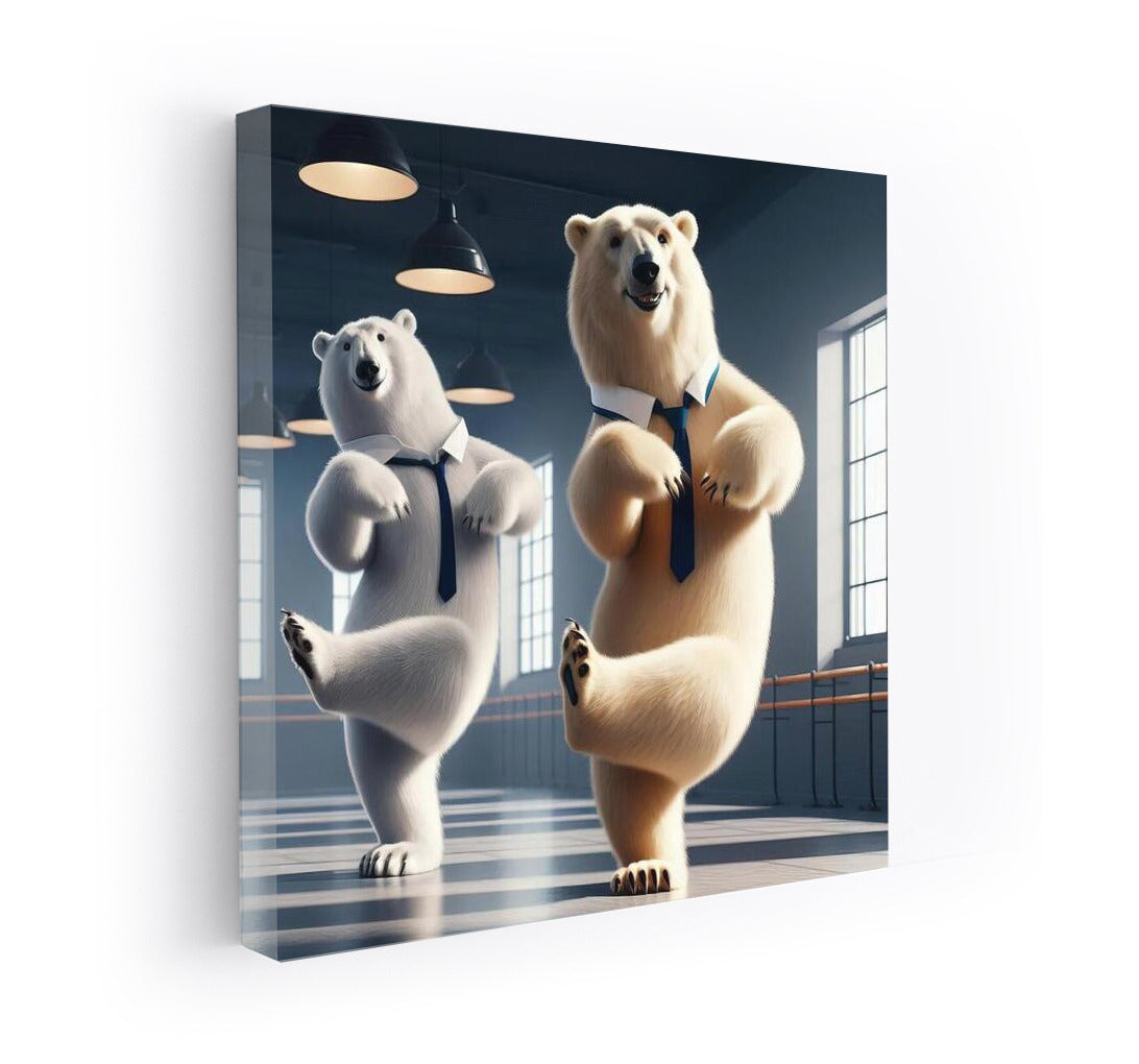 Polar Bears in the Dance Studio: Grace and Humor on Canvas
