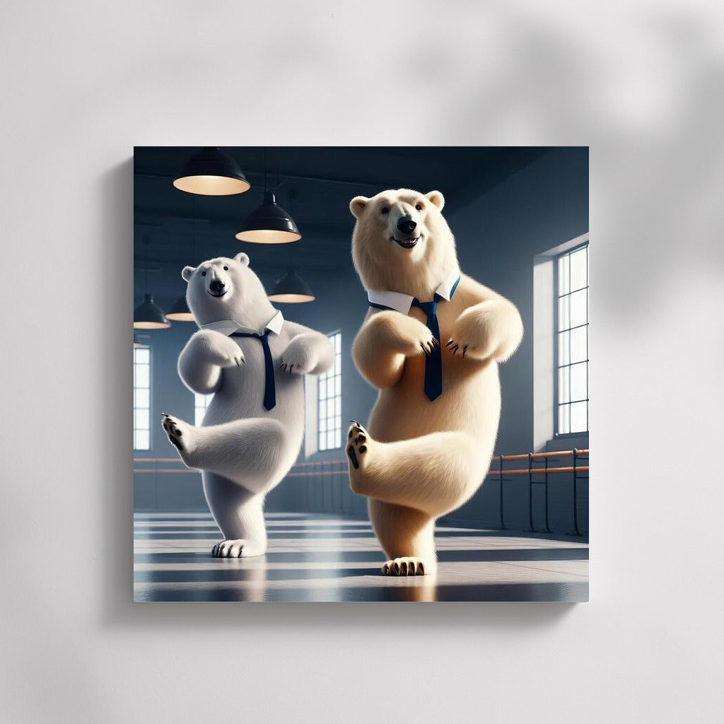 Polar Bears in the Dance Studio: Grace and Humor on Canvas