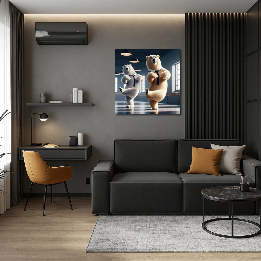 Polar Bears in the Dance Studio: Grace and Humor on Canvas