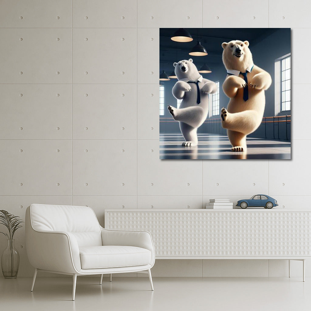 Polar Bears in the Dance Studio: Grace and Humor on Canvas