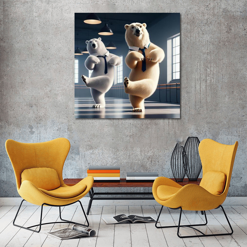 Polar Bears in the Dance Studio: Grace and Humor on Canvas