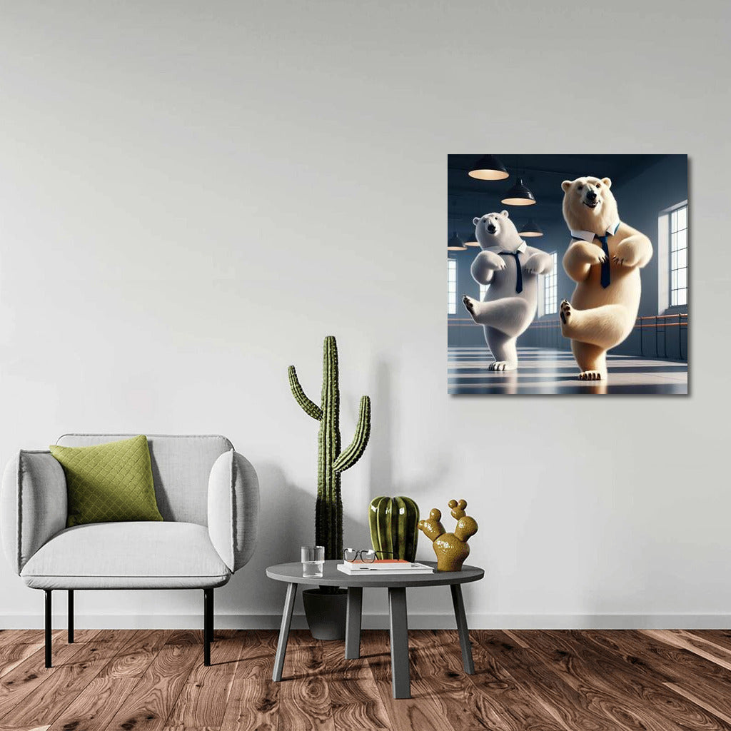 Polar Bears in the Dance Studio: Grace and Humor on Canvas