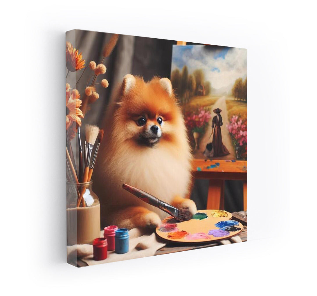 Pomerantz's Masterpiece: Artist with Brush and Palette