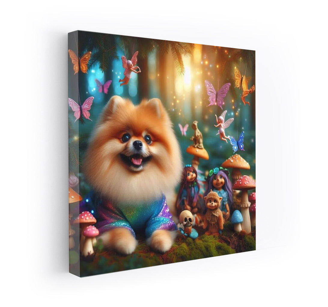Pomeranian in the Fairytale Forest: Magical Clothes and Fairies