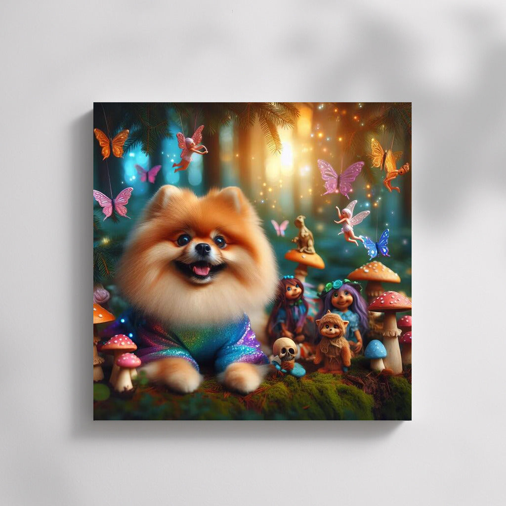 Pomeranian in the Fairytale Forest: Magical Clothes and Fairies