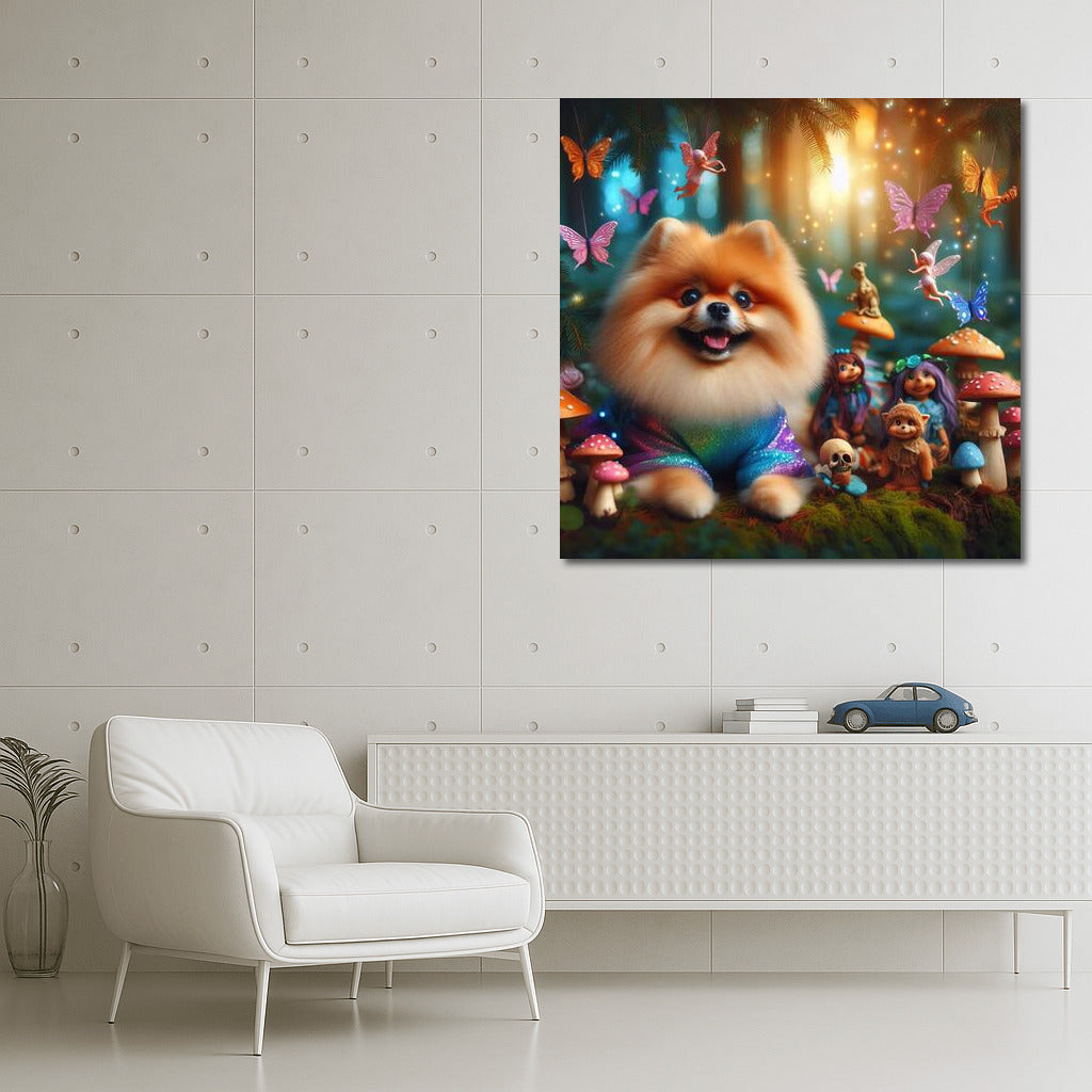 Pomeranian in the Fairytale Forest: Magical Clothes and Fairies