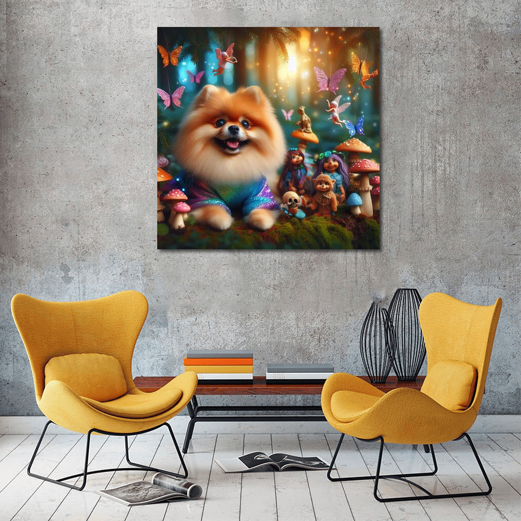 Pomeranian in the Fairytale Forest: Magical Clothes and Fairies