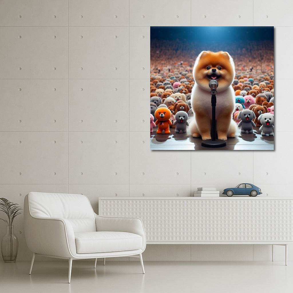Pomeranian on Stage: Concert for Plush Fans