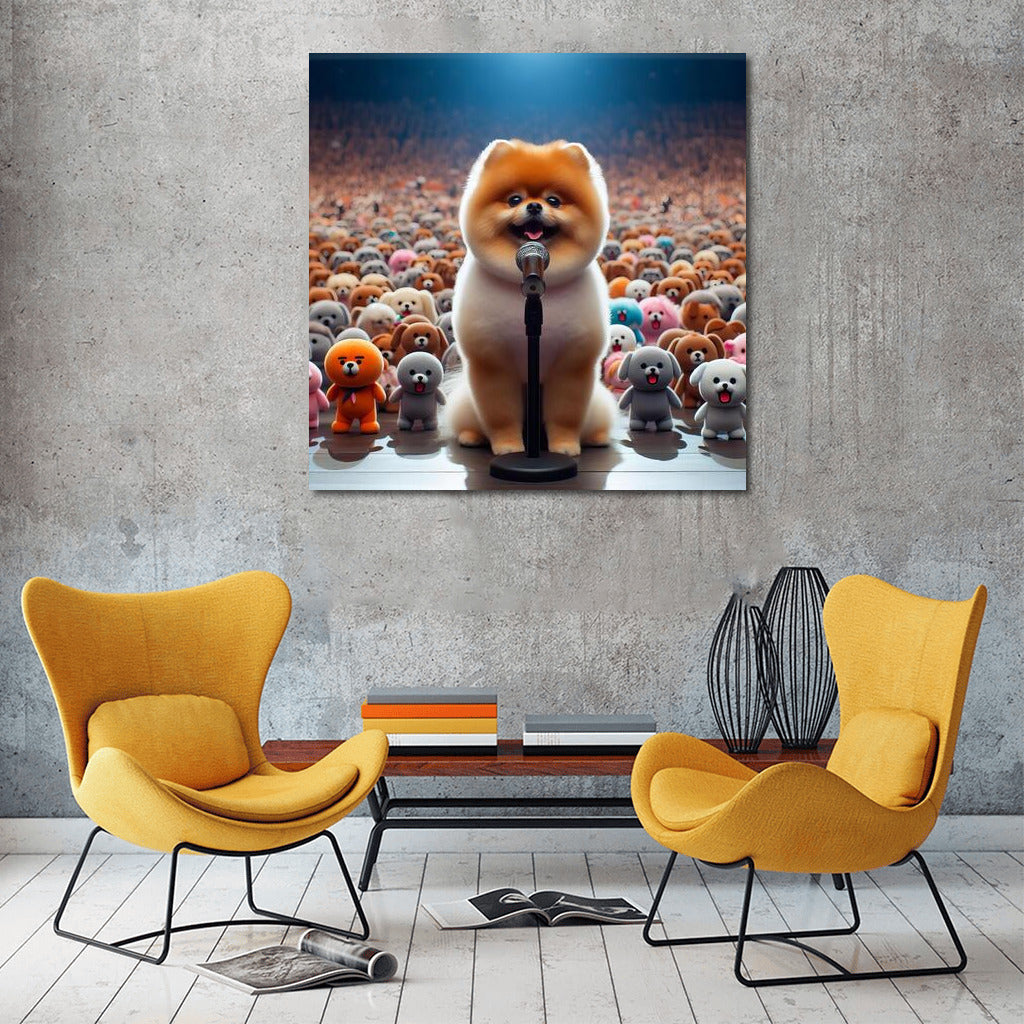 Pomeranian on Stage: Concert for Plush Fans