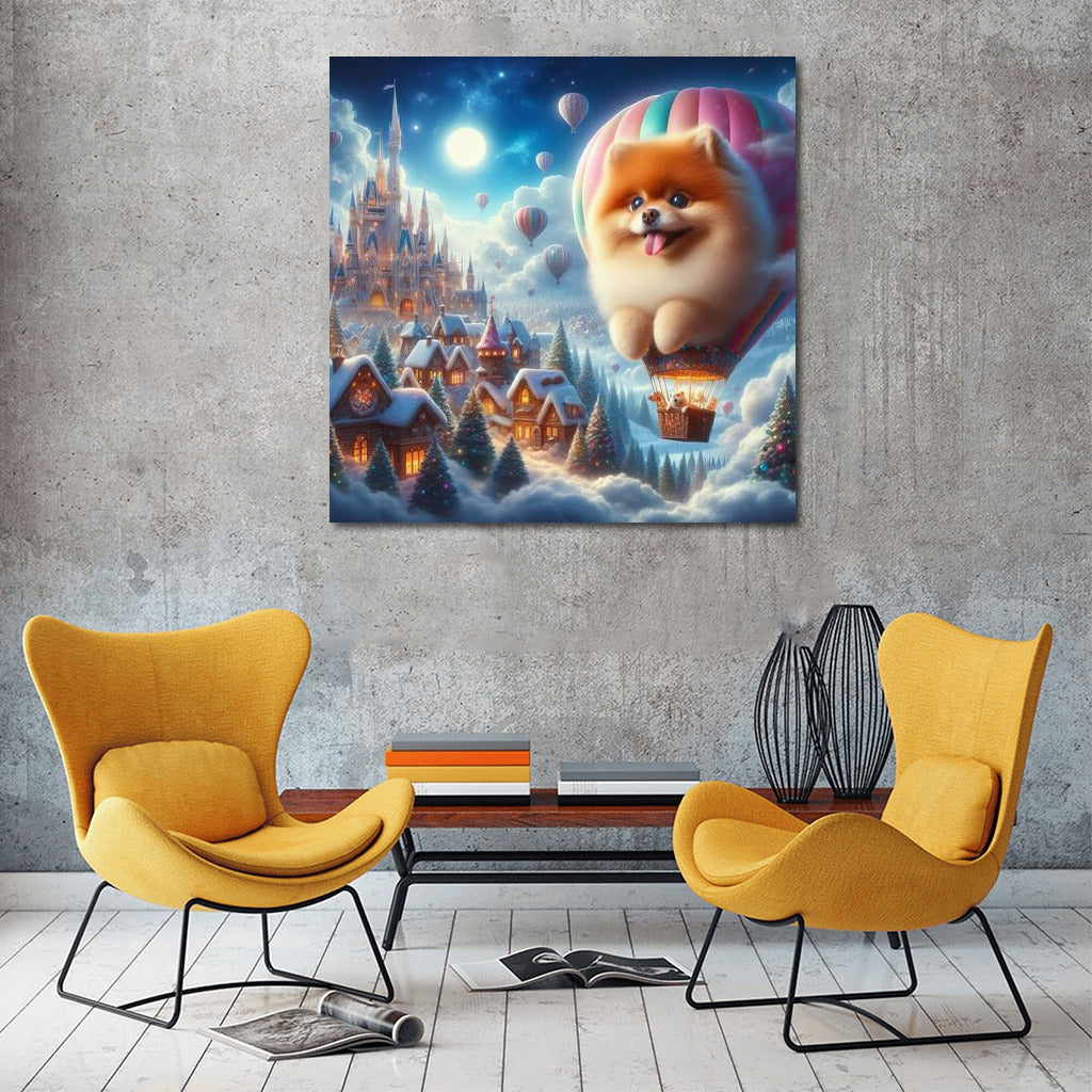 Spitz in the Sky Ball: Flight Over the Fairytale City
