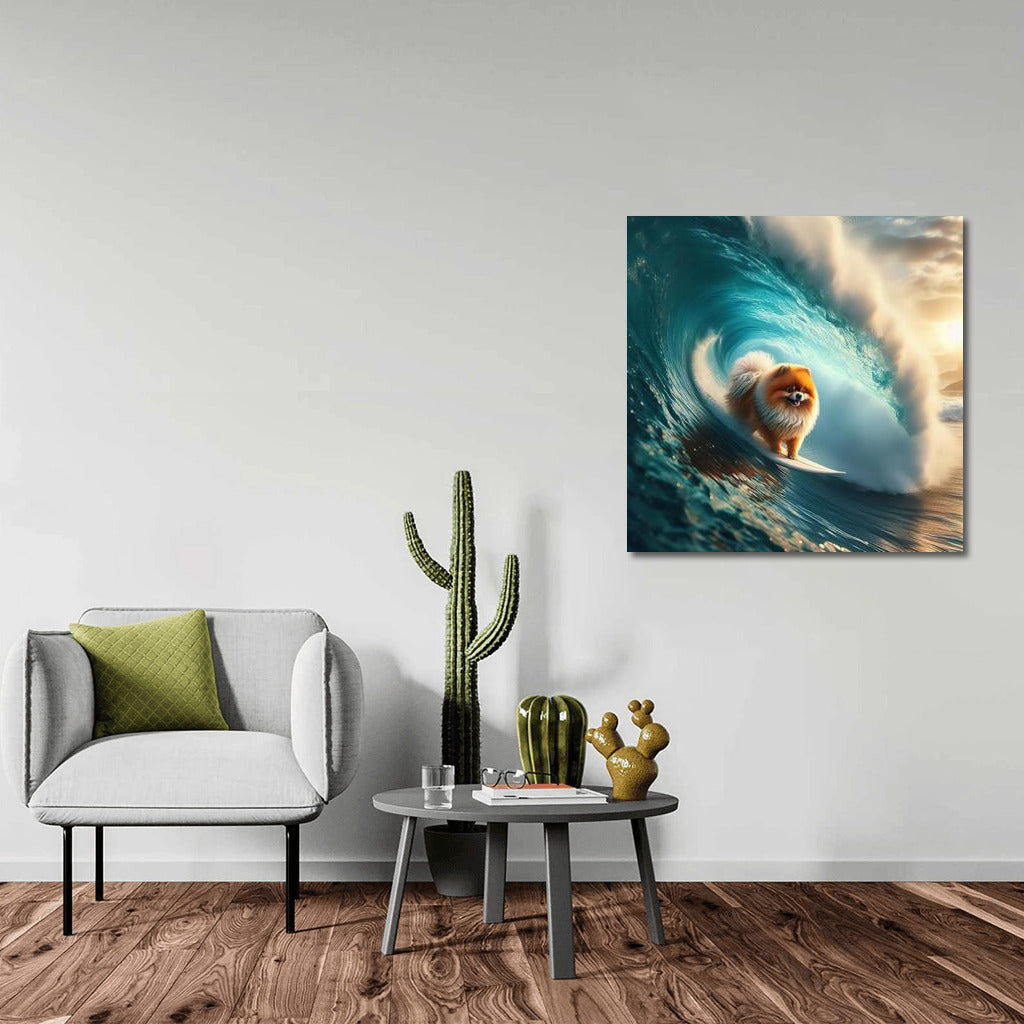 Spitz on the Wave: A Surfing Adventure for Dog Lovers