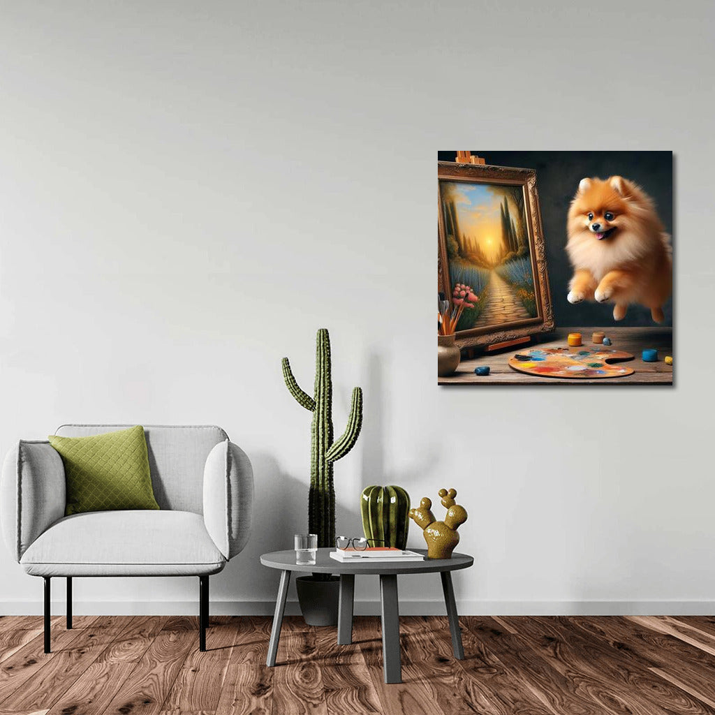 Pomeranian Magic Jumps: Living Canvases