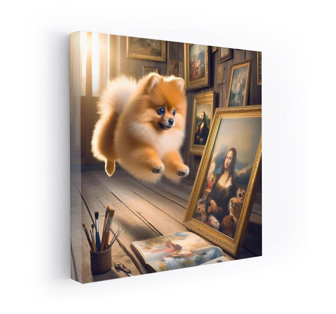 Fluffy Spitz: Jumping in the World of Art