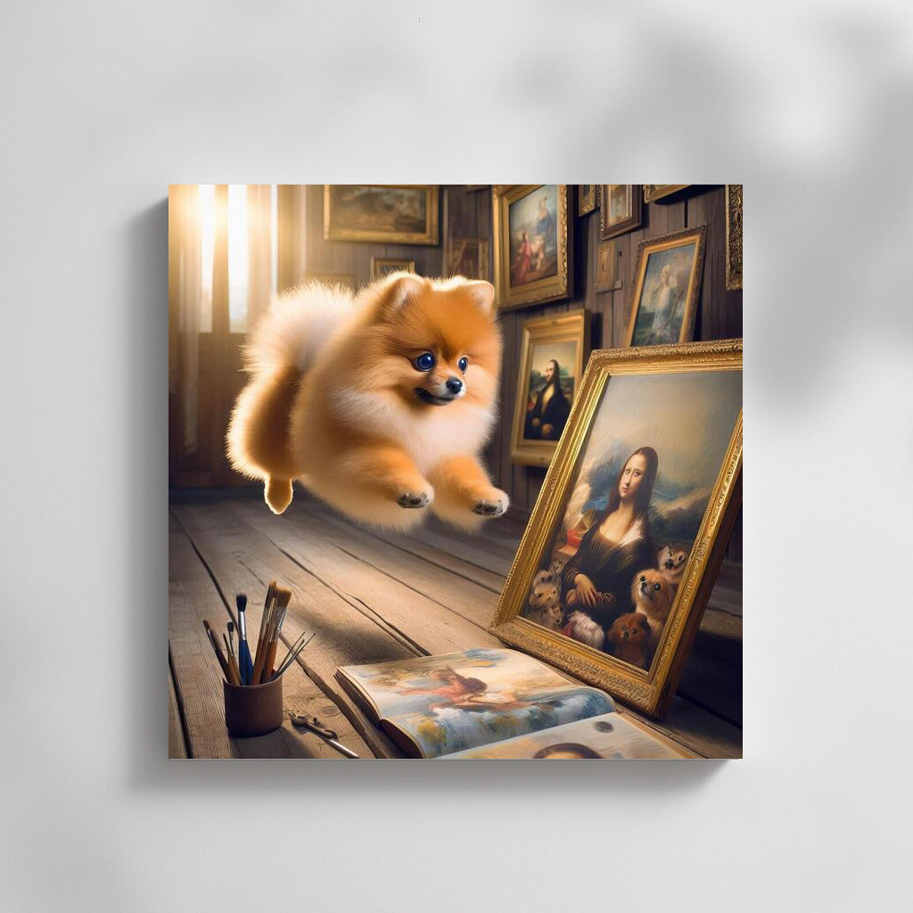 Fluffy Spitz: Jumping in the World of Art
