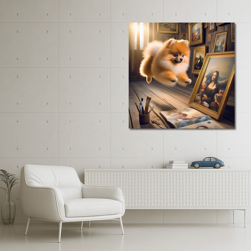 Fluffy Spitz: Jumping in the World of Art