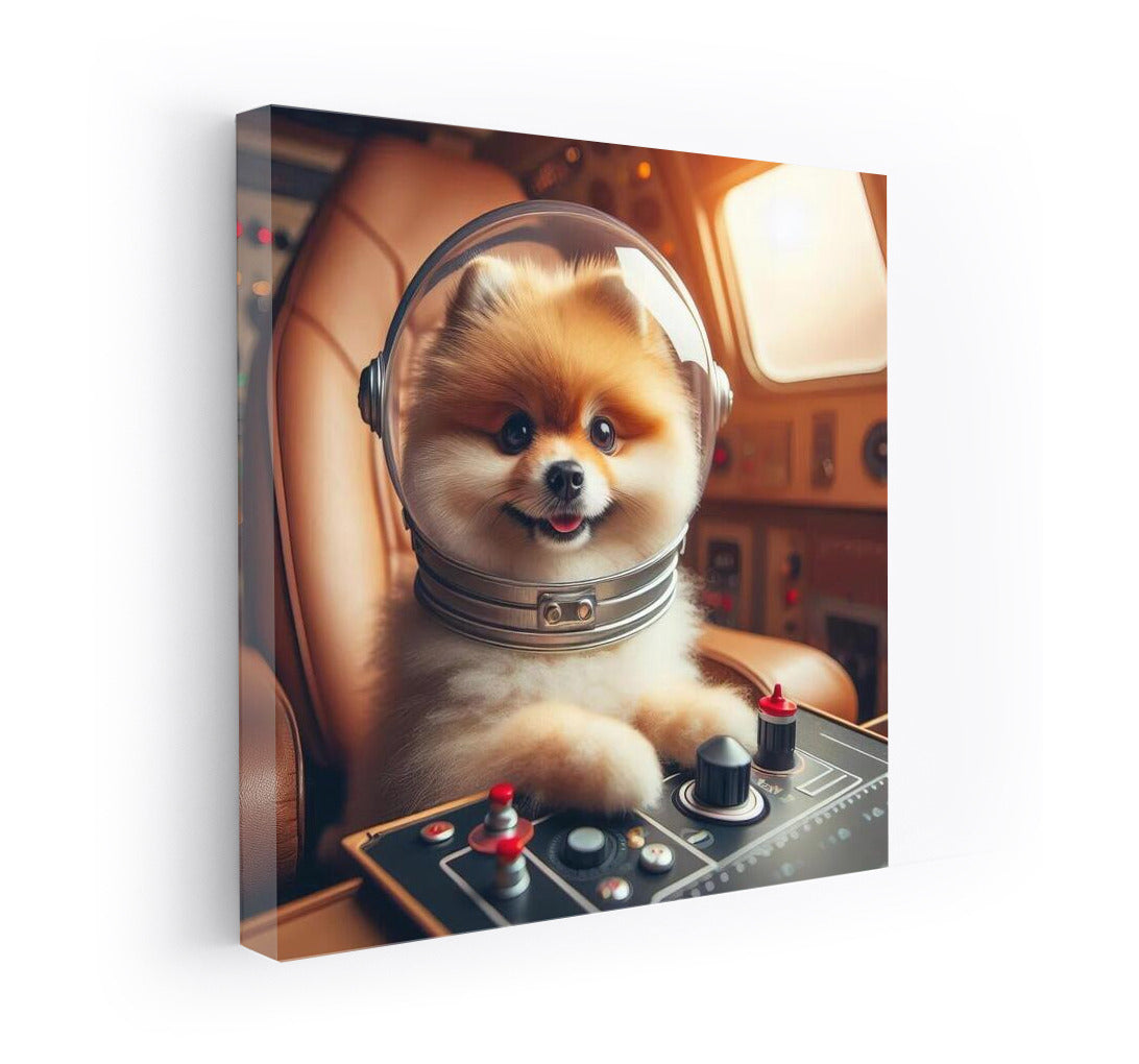 Space Spitz: The Furry Captain of the Universe