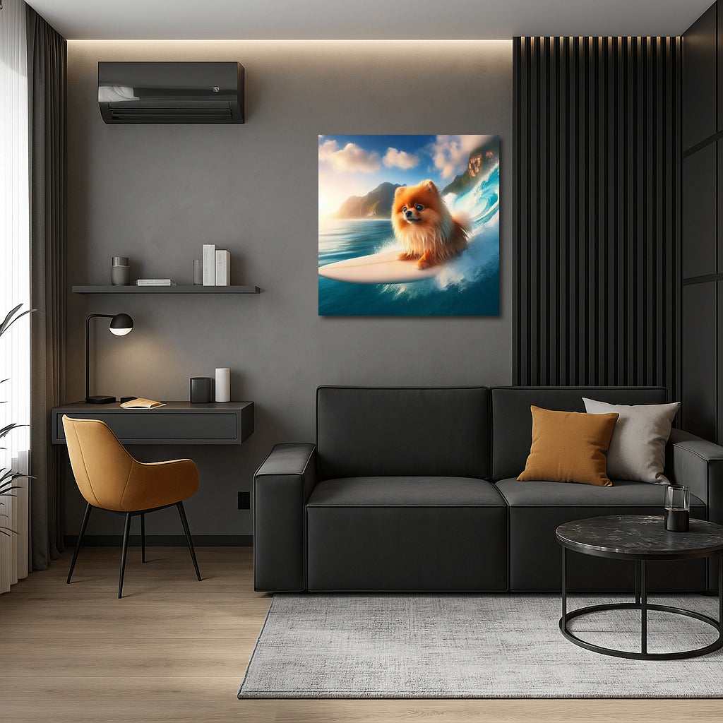 Pomeranian on the crest of a giant wave: Energy and Joy in your home