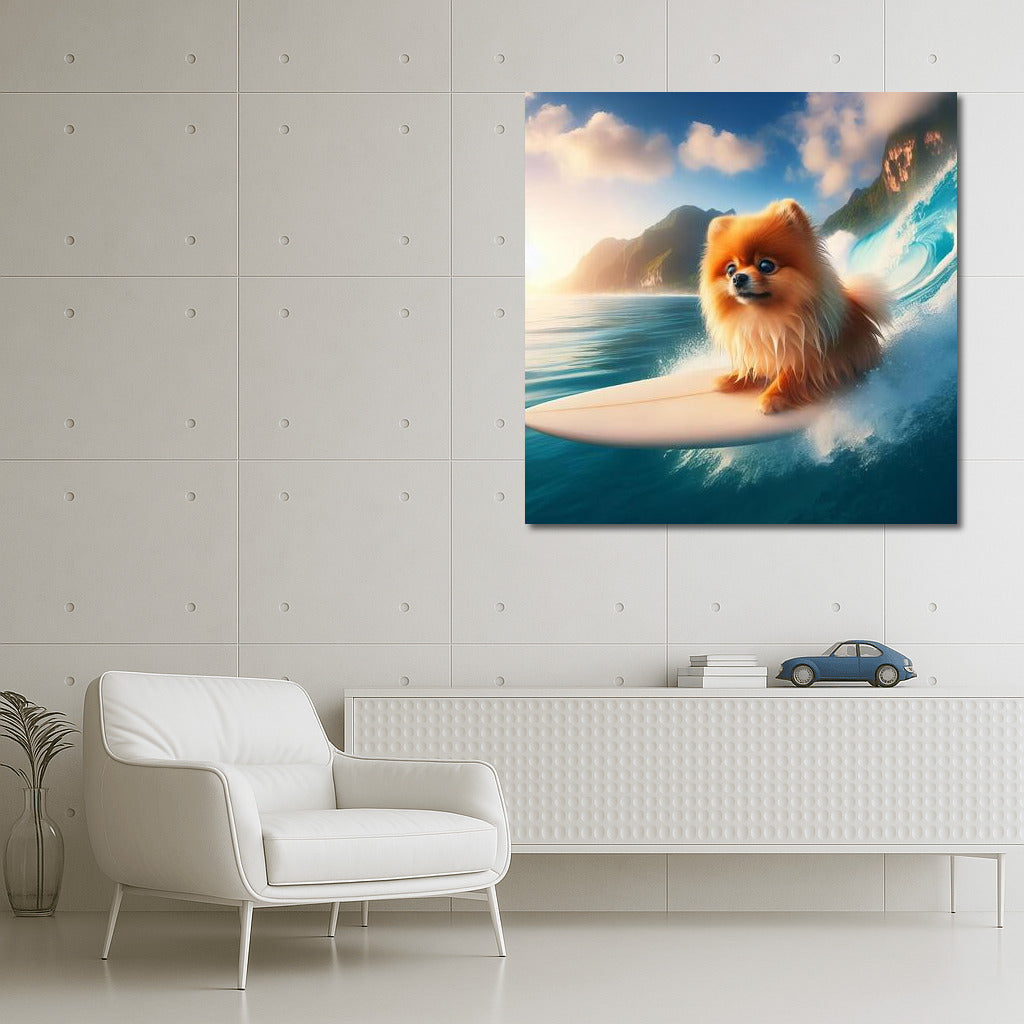 Pomeranian on the crest of a giant wave: Energy and Joy in your home