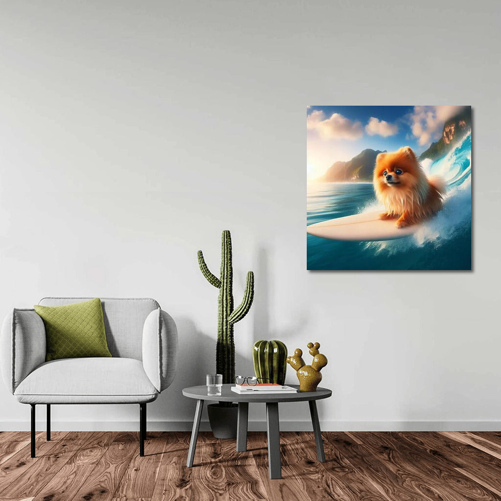 Pomeranian on the crest of a giant wave: Energy and Joy in your home