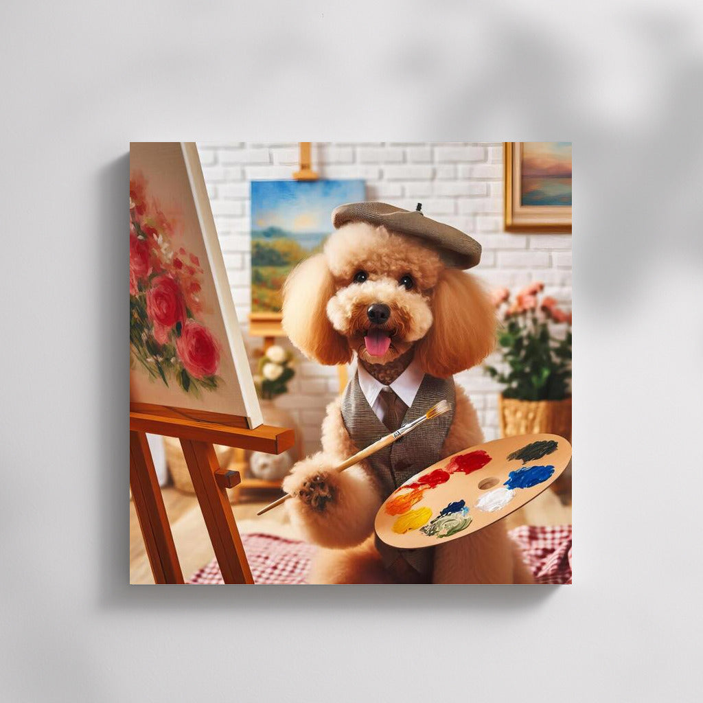 Poodle Artist: Magic on Canvas