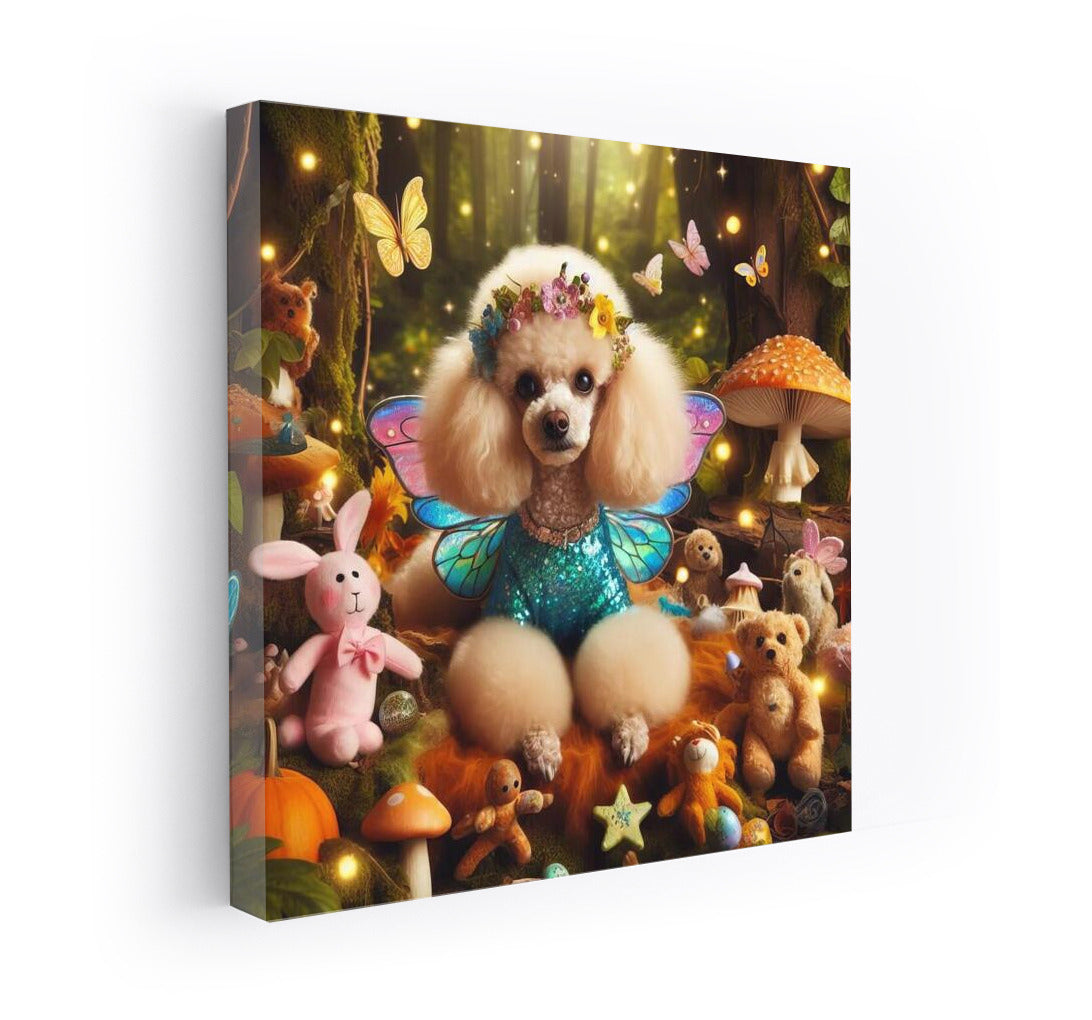 Poodle in the Magic Forest: Fairytale Creatures and Mushrooms